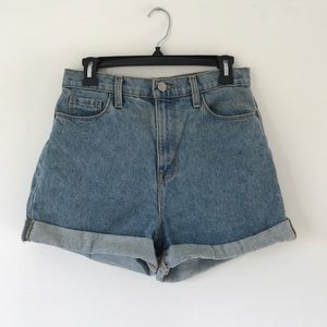 BDG Mom High Rise Cuffed Denim Short